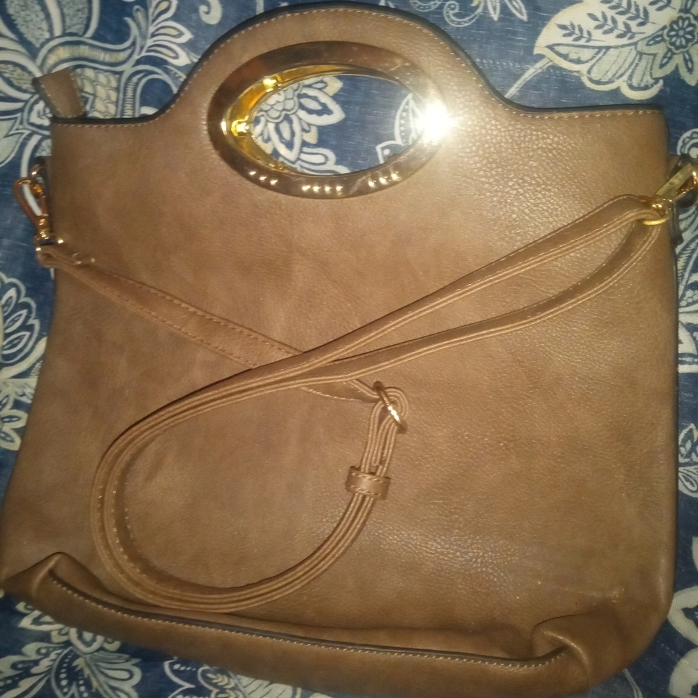 Brand new Women's Brown purse / handbag , with removable strap